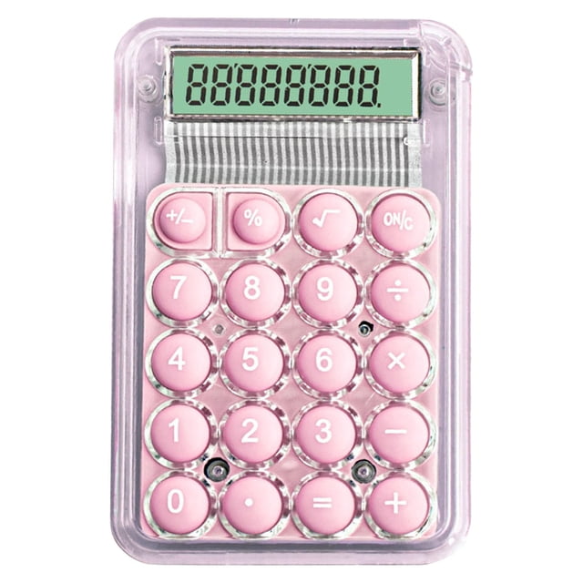 Mechanical Calculator 8 Digit LCD Display Handheld for Office