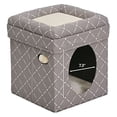 thumbnail image 3 of Cachette pour chat Curious Cat à motif diamant de MidWest, 3 of 6