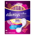 thumbnail image 3 of Always Radiant Daily Liners Light Absorbency, Regular Length, Up to 100% Odor Free and Fragrance Free, with Edge-2-Edge Adhesive, 3 of 14