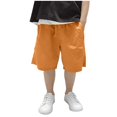 thumbnail image 2 of EGNMCR Shorts Mi-Cuisses Pantalons Été Minces Shorts pour Garçons Amples Pantalons de Travail pour Enfants Pantalons Raccourcis pour Garçons Shorts en polyester pour Enfants, 2 of 6