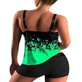 thumbnail image 3 of Plus Size Swimsuits for Women Two Piece Tankini Top Boyshort Bathing Suits Tummy Control Swimwear, 3 of 6