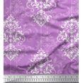 thumbnail image 1 of Soimoi Tissu Modal Satin Filigrane Damas Imprimé Tissu de Couture Yard 42 Pouces de Large, 1 of 3