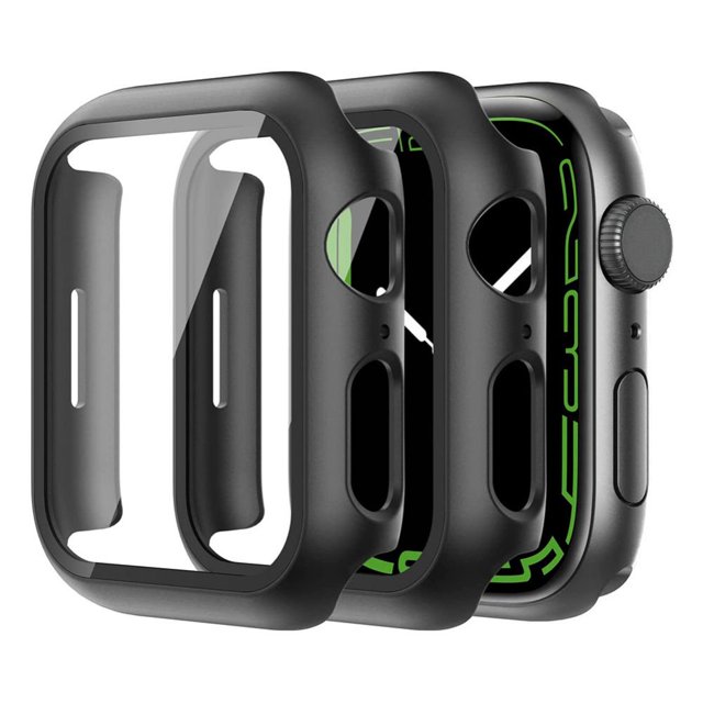 2pcs Compatible for Watch Series 7 41mm Case Ultra-Thin Hard PC Bumper Case All-Around Protective Cover