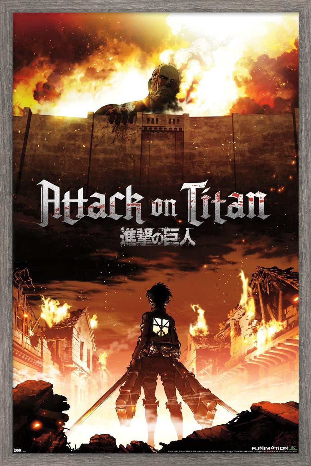 Attack on Titan - Fire Wall Poster