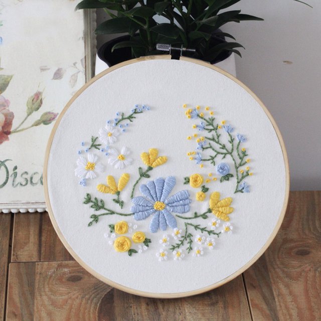 Fridja Embroidery Cross Stitch Kit Set for Beginners-Handmade Embroidery DIY Craft