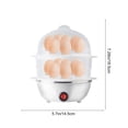 thumbnail image 3 of Cagogo under $5 Egg Cooker, Mini Stainless Steel Egg Cooker, Double Layer Boiled Egg Breakfast Maker, Household Electric Appliance, Soft Hard Egg Boiler, Compact Kitchen Tool, 3 of 6