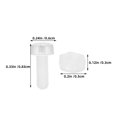 thumbnail image 5 of KAKOWELY Kit de Fixations d'Angle en Acrylique Transparent 100 Pcs avec Vis à code Triangulaire M3x6 et Écrous M3x2.4 pour Fixation Trilatérale dans Assortiment d'Écrous et Boulons Transparents, 5 of 5