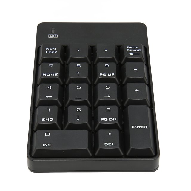 Wireless Numeric Keypad, SK-51AG, 2.4G 18 Keys Soft Touch USB Number Pad, Mini Keyboard for Home Office Use