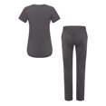 thumbnail image 2 of Adar Pro Scrub Set for Women - Modern V-Neck Scrub Top & Tailored Yoga Scrub Pants, 2 of 7