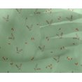 thumbnail image 4 of oneOone Georgette Viscose Fabric Carrot & Rabbit Face Animal Printed Fabric 1 Yard 42 Inch Wide, 4 of 4