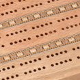 thumbnail image 3 of WE Games Ensemble de Cribbage de Luxe - Bois Massif avec Incrustation Sprint 3 Planche de Piste, 3 of 8