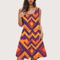 thumbnail image 1 of Ovzne Robes pour Femmes Robe de Plage Femmes Imprimé avec Poches Chemises de Nuit Sans Manches Tenue de Nuit Chemise de Nuit Col Rond Robe de Nuit Robe d'Été Imprimée Liquidation, 1 of 7