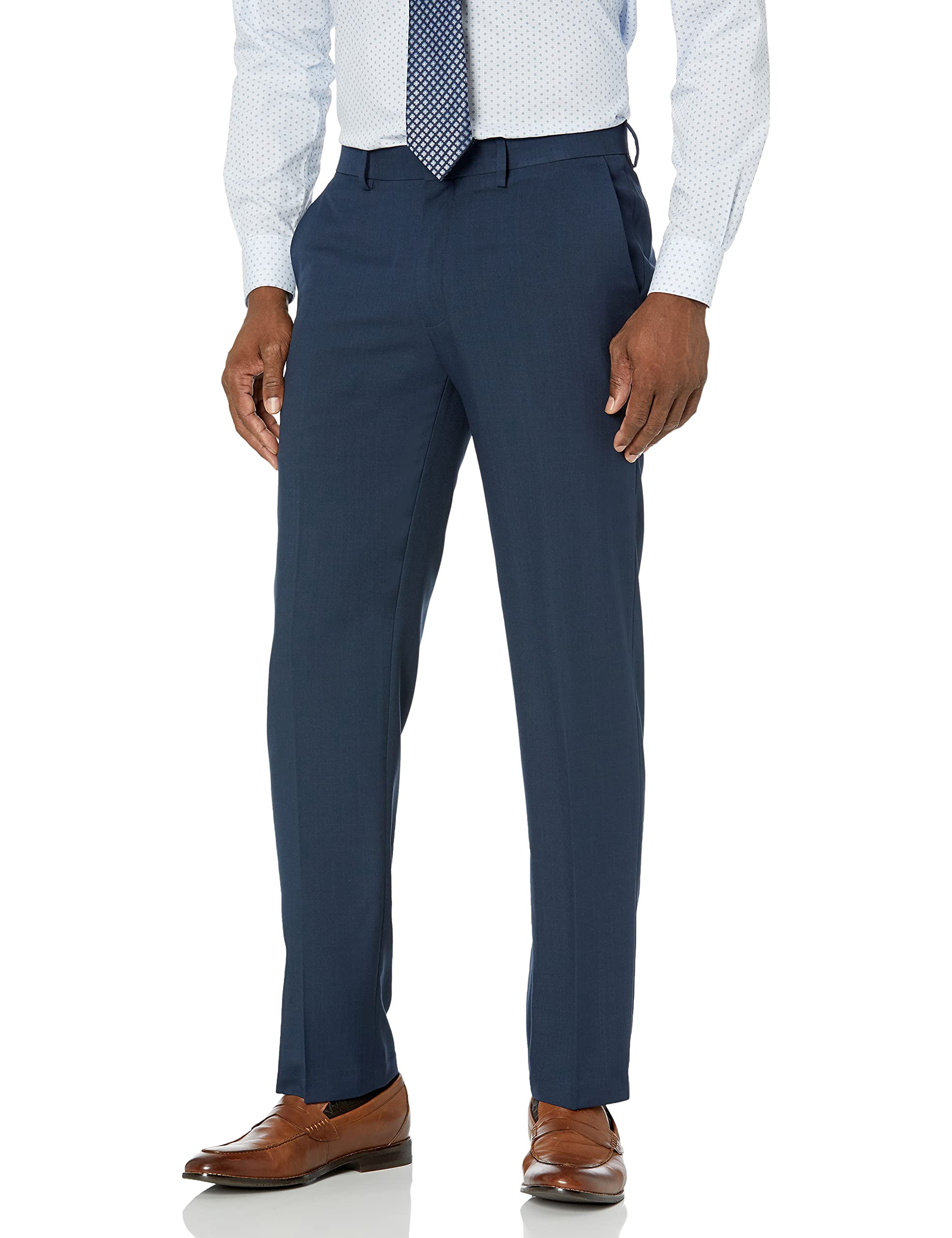 Haggar Men's Premium Comfort Straight Fit Flat Front Dress Pant