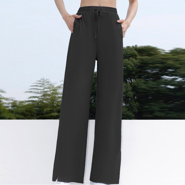 RKSTN Womens Pants Wide Leg Pants With Loose Drape, High Elasticity, Sun Protection, Quick Drying Sports Pants Loose Comfortable Pants