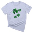 thumbnail image 4 of T-shirt de la Saint-Patrick pour Femmes Mode Col Rond Imprimé Manches Courtes T-shirt Décontracté Ample Hauts T-Shirts de la Saint-Patrick pour Femmes, 4 of 6