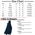 thumbnail image 4 of Men Solid Patchwork Hooded Casual Party Retro Gothic Solid Long Cloak Stage Outfit Top, 4 of 6