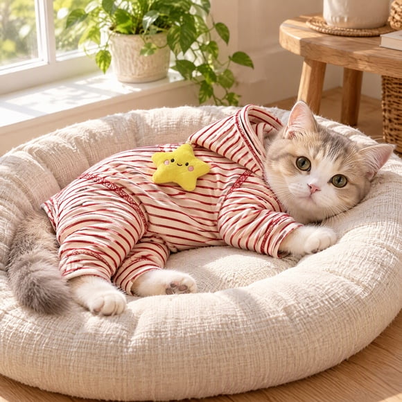 Pet Jumpsuit, Keeps Belly Covered, 15.75 inch, for Daily Wear