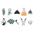 thumbnail image 4 of Maoww Enamel Pin Heart Coffin Science Chemical Cobweb Brooch Unisex Pin Cartoon Lapel Pin Button Badges Bag Decoration, 4 of 9