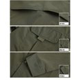 thumbnail image 5 of BOBOGOJP Chemises de Mode pour Hommes Coupe Régulière Manches Courtes Résistantes aux Plis, Vert TTG, 5 of 5