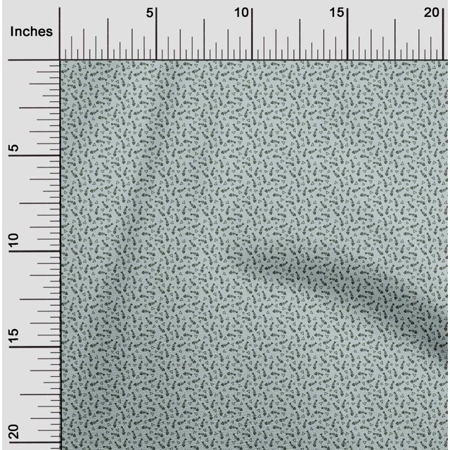 oneOone Coton Tissu Cambré Vaguessquelette de Poisson & Triangle Imprimé Géométrique Tissu BTY 56 Pouces de Large
