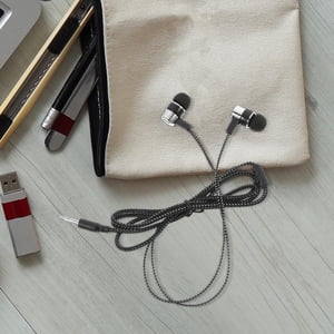 Minkissy Stereo Heavy Bass Earbud Wired Earbuds Linked With Cord 1Pack Back to School