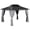 Light Grey, variant on Outsunny 10' x 12' Double Roof Hardtop Gazebo with Nettings Curtains Grey