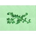 thumbnail image 1 of Ahgly Company Machine Washable Indoor Rectangle Transitional Mint Green Area Rugs, 2' x 5', 1 of 7