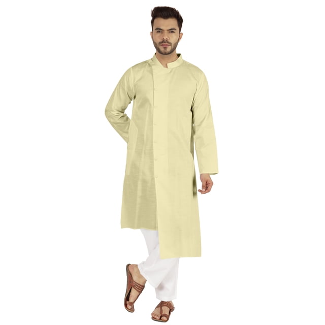 Atasi Kurta Pyjama Indien Ensemble 2 Pcs pour Hommes Tenue de Fête Robe Traditionnelle Tenue Ethnique