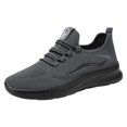 thumbnail image 1 of DXOUPM Espadrilles de Mode pour Hommes Simples en Maille Respirante Semelle Plate Semelle Épaisse Chaussures de Course, 1 of 3