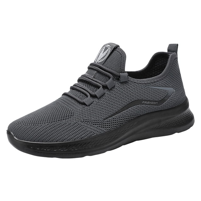 DXOUPM Espadrilles de Mode pour Hommes Simples en Maille Respirante Semelle Plate Semelle Épaisse Chaussures de Course