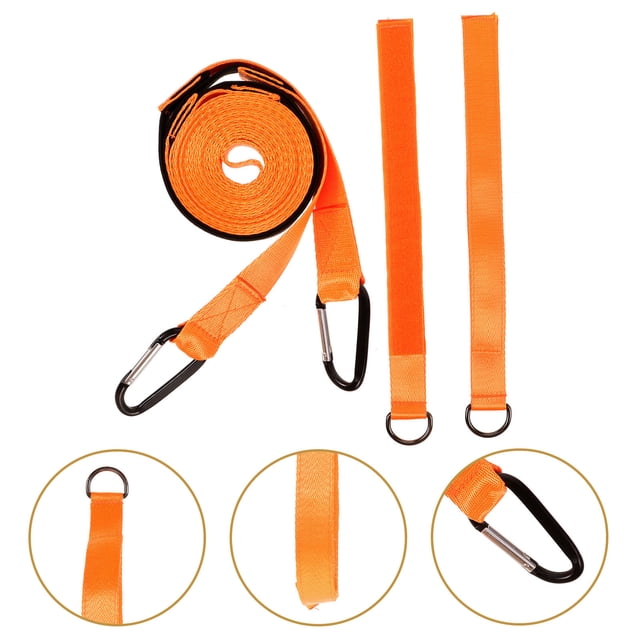 USHOBE 1 Set Ski Training Aid for Kids Nylon Webbing Orange Balance Assistance