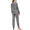 thumbnail image 4 of Teissuly Pyjama pour Femmes, Haut Décontracté à Manches Longues, Pantalon Ample Imprimé, Tenue d'Intérieur, Ensemble de Pyjama, 4 of 4