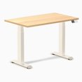 thumbnail image 1 of Desky Dual Mini Sit Stand Desk - Sublime Teak / 40 x 24 inches / Wheat, 1 of 10