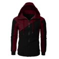thumbnail image 1 of Sweat à Capuche Zippé pour Hommes Grande Taille, 1 of 4
