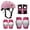 Pink, variant on Amdohai Protective Gear Set 7 in 1 Knee Elbow Pads Wrist Guards Helmet Multi Sports Safety Protection Pads for Kids Teenagers Scooter Skating Cycling