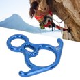thumbnail image 4 of Descender Gear, 40KN High Strength Portable Aluminium Alloy Climbing Descender  For Caving Blue, 4 of 8