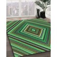 thumbnail image 3 of Ahgly Tapis Rectangulaire Lavable en Machine Intérieur Transitionnel Vert Lime, 3 Pieds x 5 Pieds, 3 of 7