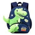 thumbnail image 4 of TIEVOSA Children'S Bag Kindergarten Preschool Class Cartoon Dinosaur Backpack Anti Walk Lost Rope School Bag, 4 of 8