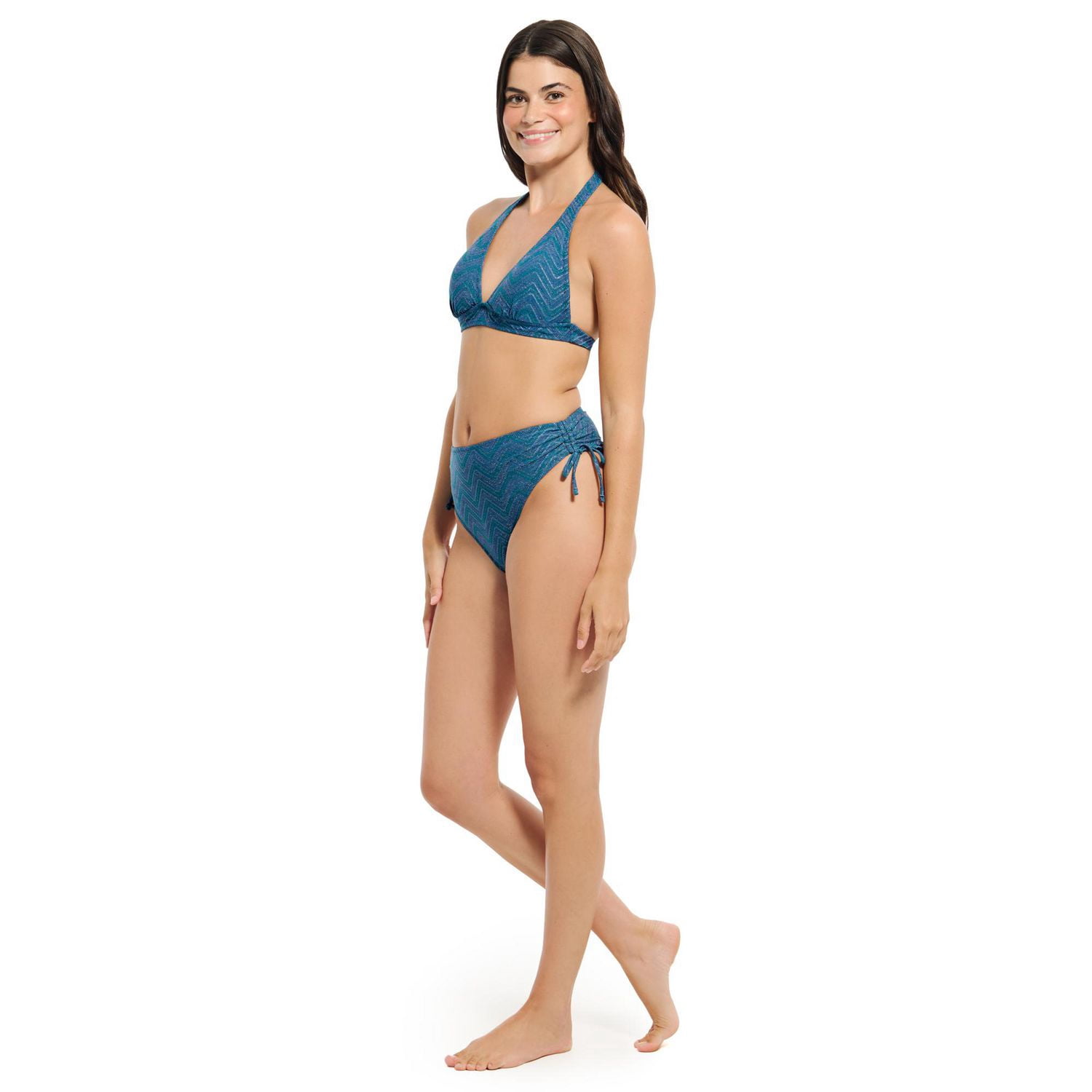 Summer Flirtt Haut de bikini triangle noir à licou pour femme