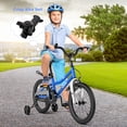 thumbnail image 3 of Costway 18" Kid's Bike with Removable Training Wheels & Basket for 4-8 Years Old  Blue, 3 of 10