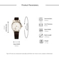 thumbnail image 3 of RKSTN Montres pour Femmes Dernier Design Coréen Mode Décontractée Blanc Dames Tendance Montre à Quartz Montres, 3 of 3