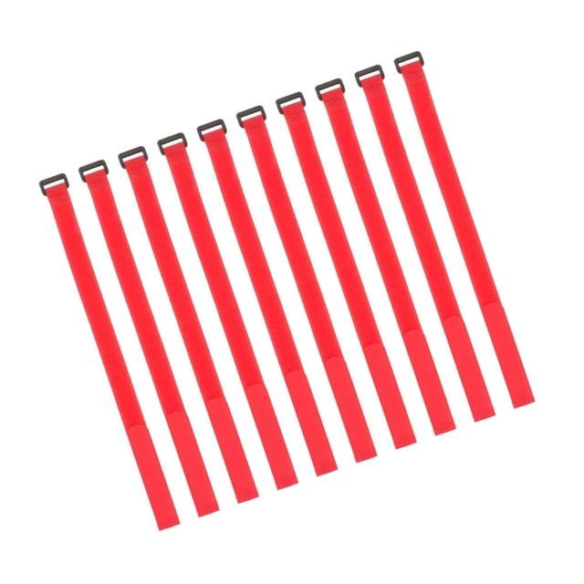 10 Pcs Sangles à Serrer Crochet&Boucle pour Roue de Vélo Sangle Sécurisée Attache Bande d'Arrimage de Vélo 2x45cm