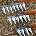 thumbnail image 4 of Rake For Gardening And Weeding Ironrake The Heavy Duty Weeding Rake Rake For Dethatching Garden Weeding Tools For Backyard Loosening Took Set Took Bag Snap on Mini Toolbox, 4 of 8