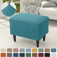 thumbnail image 3 of CNKOO 1pc  Stretch Ottoman Cover Modern Style  Dust-Proof Footstool Slipcover  Living Room Decor  Home Decor  Elastic Ottoman Slipcovers Protective Cover ZZZ, 3 of 7