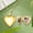 Gold, variant on Personalized Engraved Heart Locket Necklace, Stainless Steel Photo Pendant Romantic DIY Gift for Couples, Customizable Keepsake Jewelry for Her Him with Chain, Silver