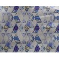 thumbnail image 4 of oneOone Georgette Viscose Fabric Tropical Leaves & Argyle Geometric Print Sewing Fabric BTY 42 Inch Wide, 4 of 4