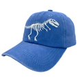 thumbnail image 1 of Boys' Skull Dinosaur Hat Washed Vintage Embroidered Baseball Cap, 1 of 4