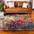 thumbnail image 2 of Unique Loom 3126074 8 x 8 Pi Lierre Jardin Carré Tapis & 44; Multi Couleur, 2 of 2