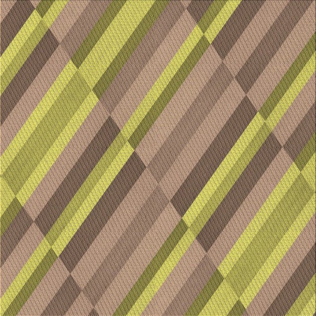 Ahgly Company Machine Washable Indoor Square Transitional Brown Area Rugs, 5' Square