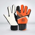 thumbnail image 1 of Youth Rubber Grip Goalkeeper Gloves Wallop Resistant Football Soccer Training Protective Sports Gear in Small Medium Large Sizes, 1 of 7